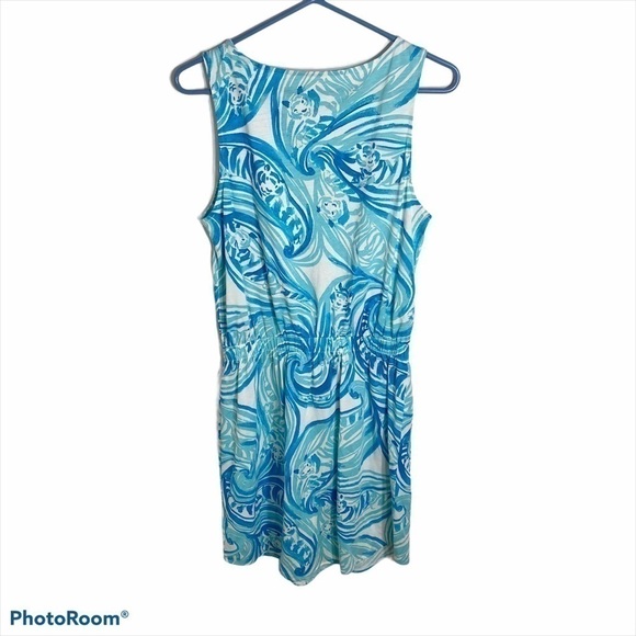 Lilly Pulitzer Windward Dress Women’s Sz Small Blue Sleeveless Midi - Picture 2 of 8